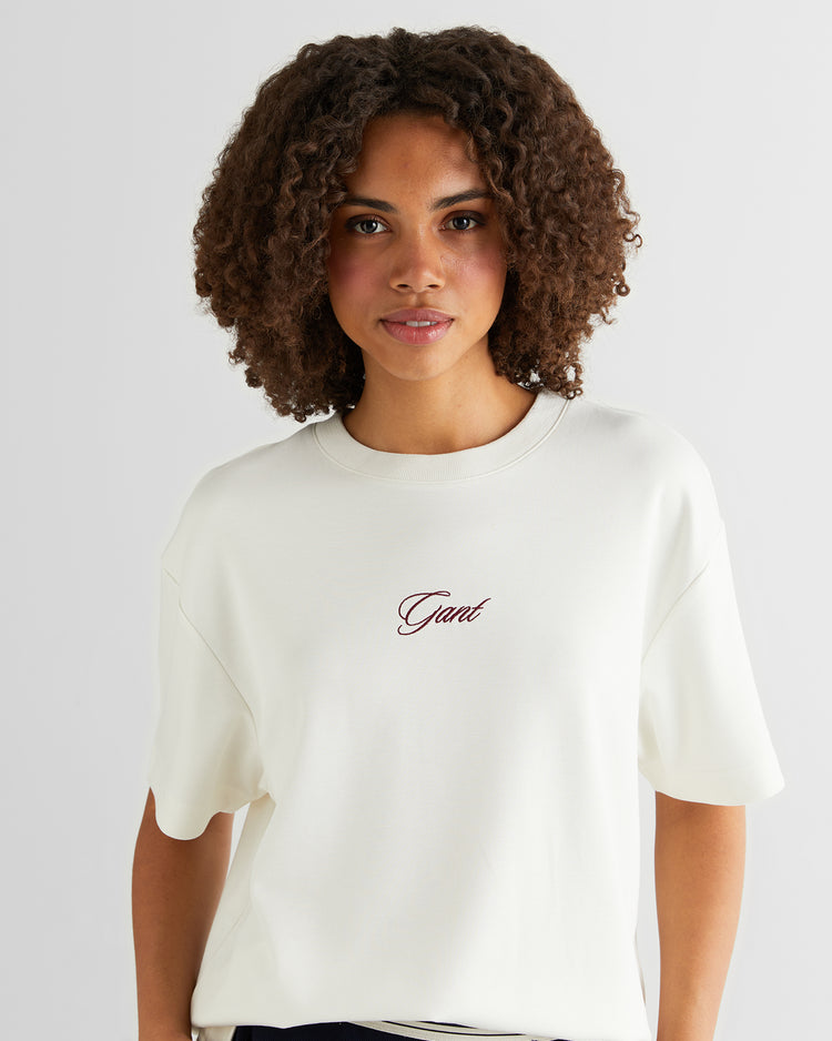 T-shirt z okrągłym dekoltem z logo