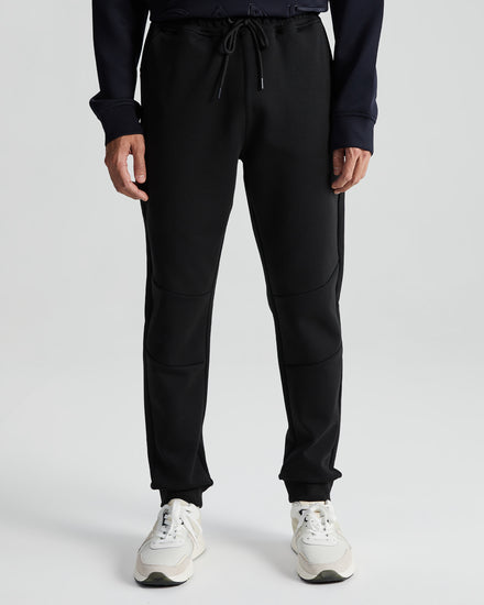 Spodnie dresowe męskie regular fit czarne