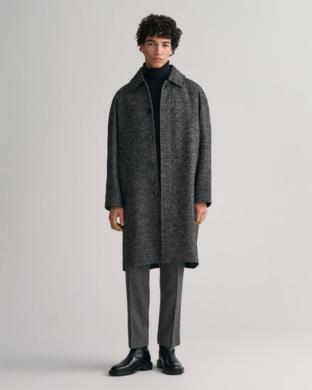 Sweter męski z golfem regular fit czarny