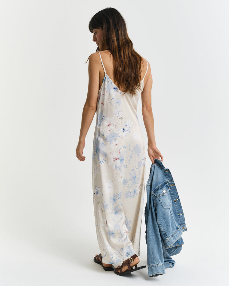 Sukienka damska z dekoltem V bez rękawów regular fit różowa