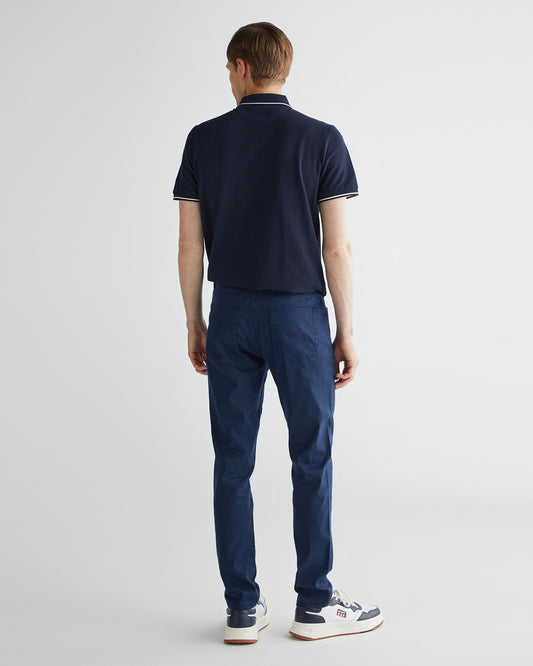 Spodnie jeansowe męskie slim fit granatowe