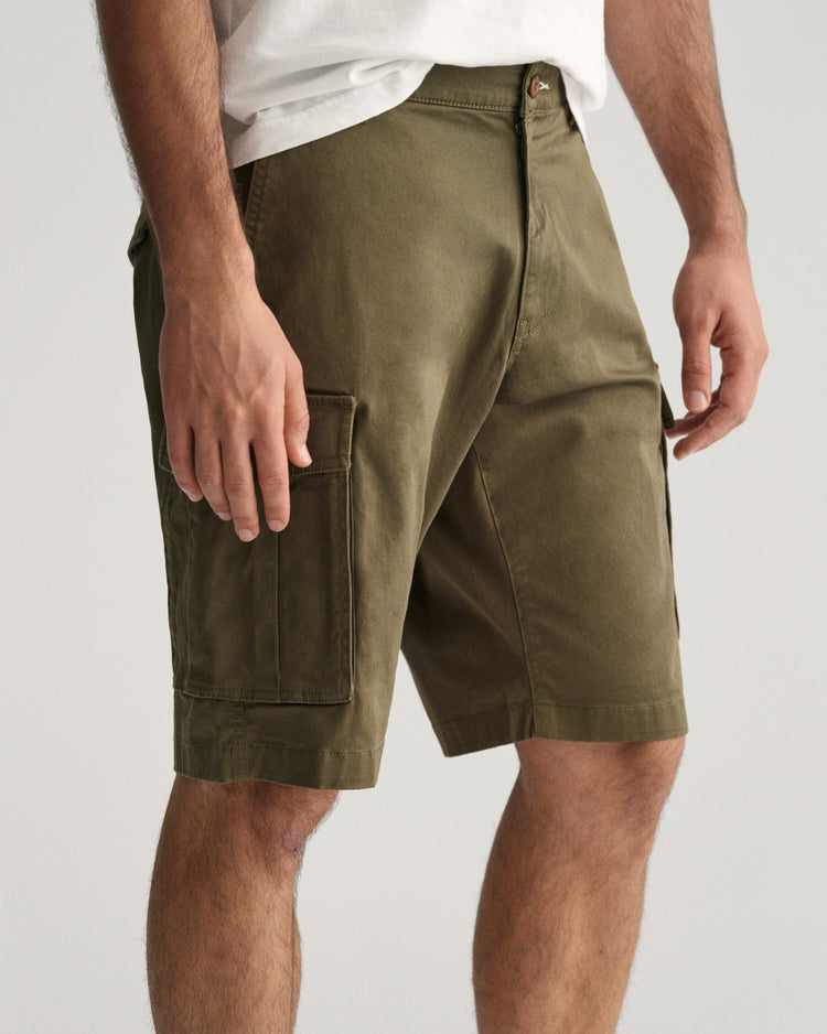 Szorty męskie relaxed fit zielone
