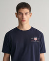 T-shirt męski z nadrukiem z okrągłym dekoltem regular fit