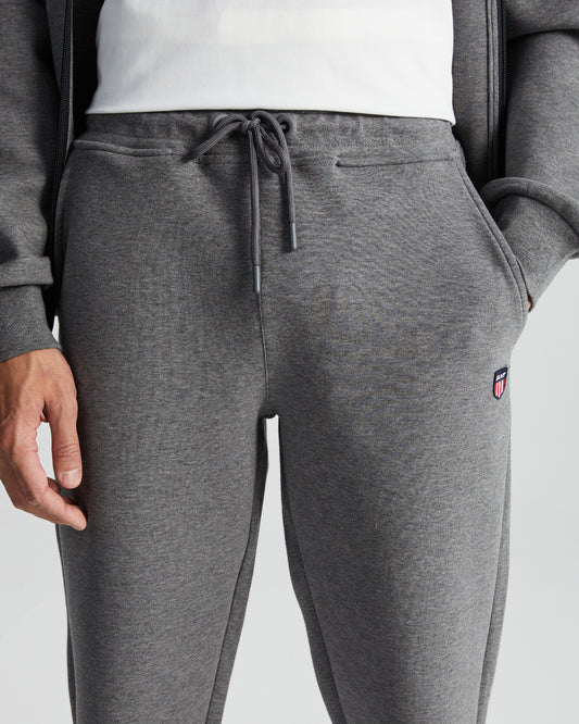Spodnie dresowe męskie regular fit szare