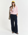 Spodnie damskie relaxed fit granatowe
