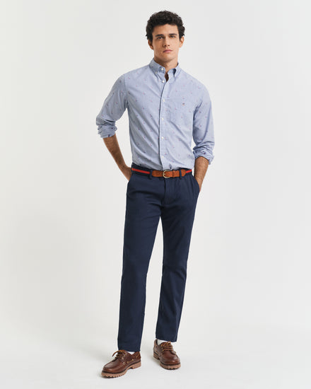 Spodnie męskie slim fit granatowe