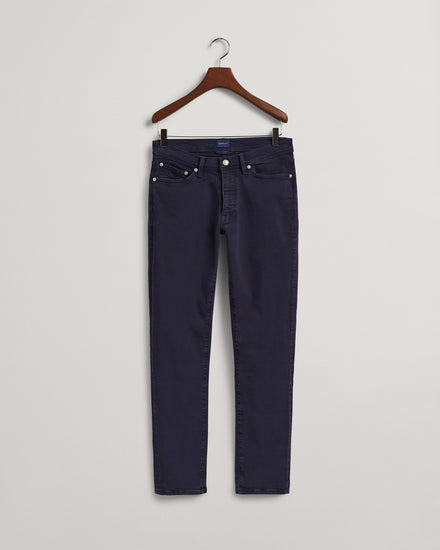 Spodnie jeansowe męskie extra slim fit granatowe