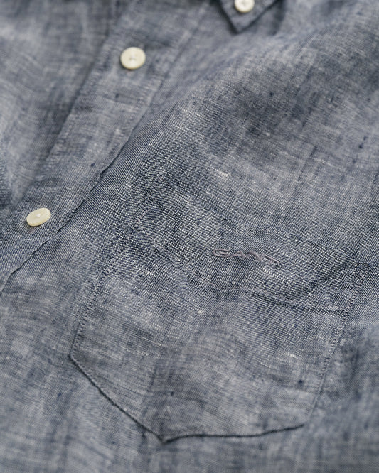 Koszula męska z krótkim rękawem regular fit niebieska