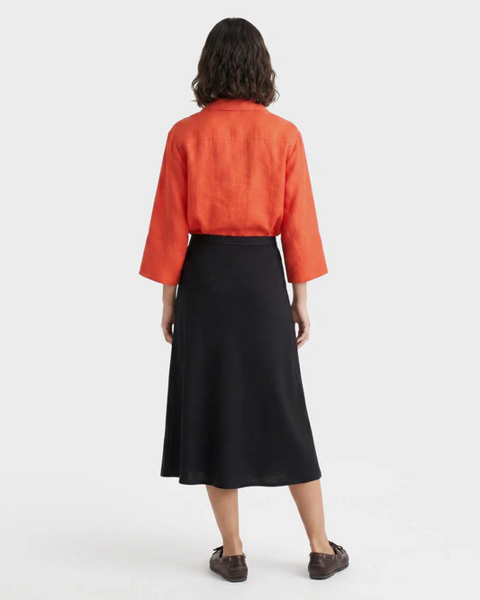Spódnica damska relaxed fit czarna