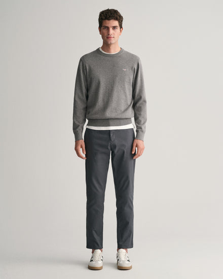 Spodnie męskie slim fit szare