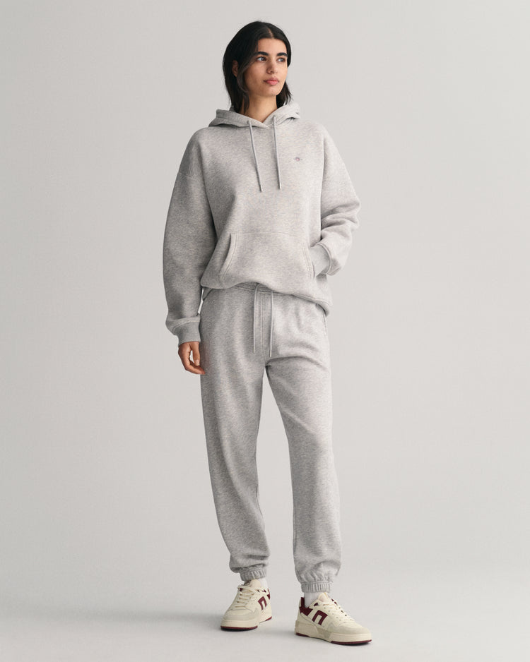 Spodnie dresowe damskie relaxed fit szare