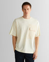 T-shirt męski z nadrukiem z okrągłym kołnierzykiem relaxed fit
