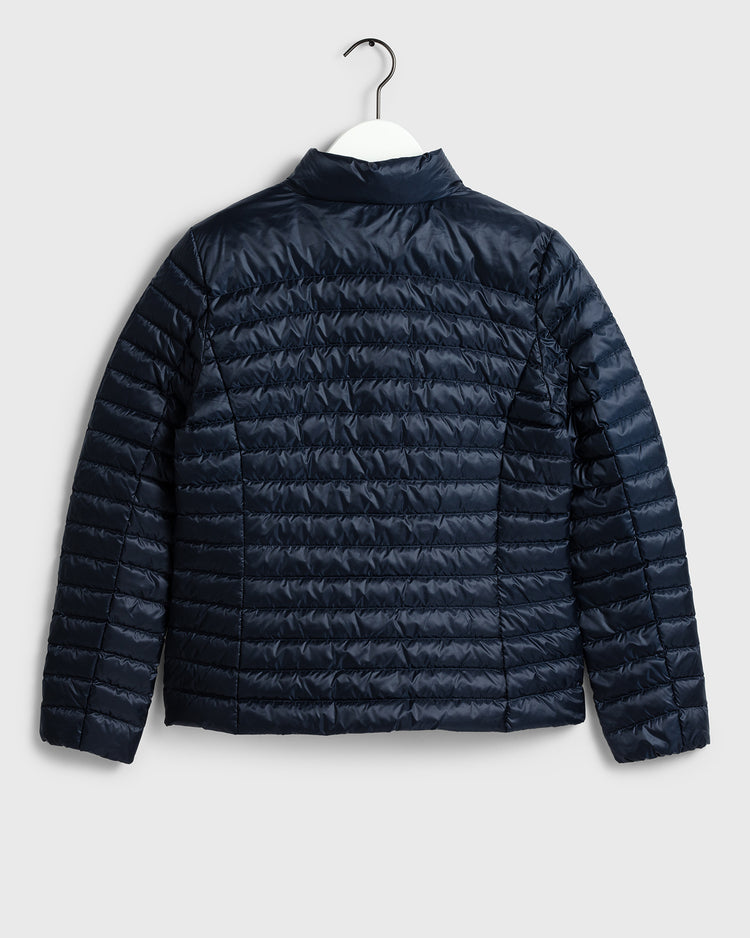 Kurtka damska zapinana na guziki z długim rękawem granatowa