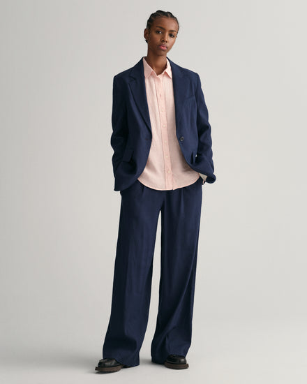 Koszula damska z długim rękawem regular fit pomarańczowa