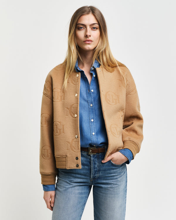 Kurtka Varsity w żakardzie