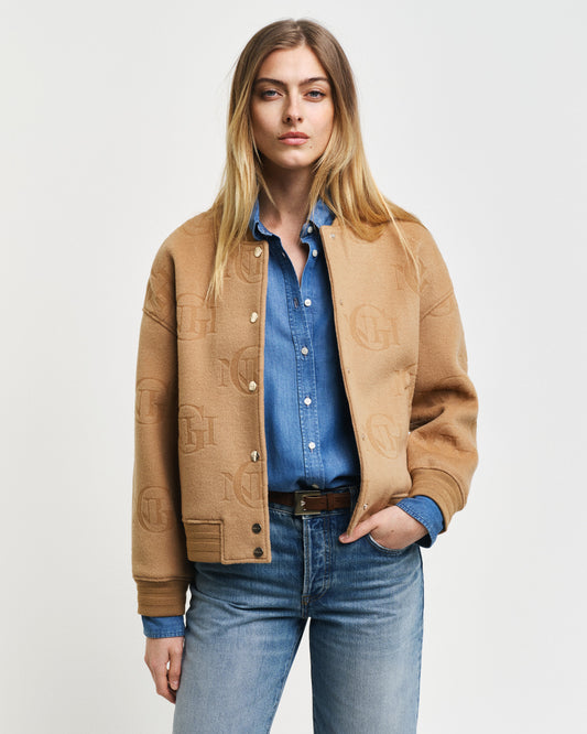 Kurtka Varsity w żakardzie