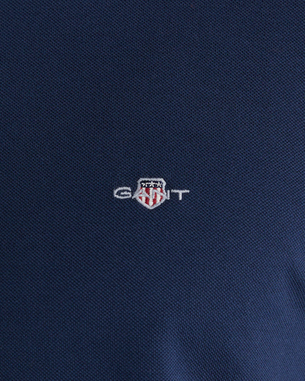 T-shirt pique z okrągłym dekoltem