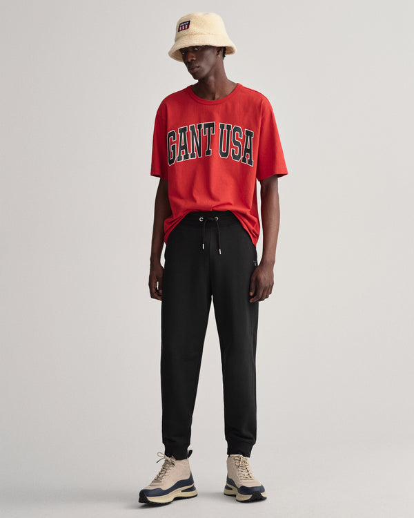 Spodnie dresowe męskie relaxed fit czarne