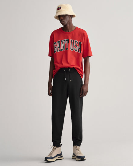 Spodnie dresowe męskie relaxed fit czarne