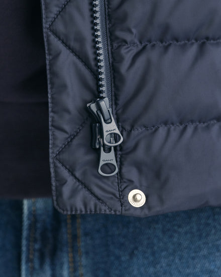 Bezrękawnik damski ze stójką regular fit granatowy