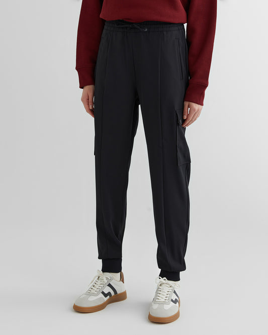 Spodnie damskie regular fit czarne