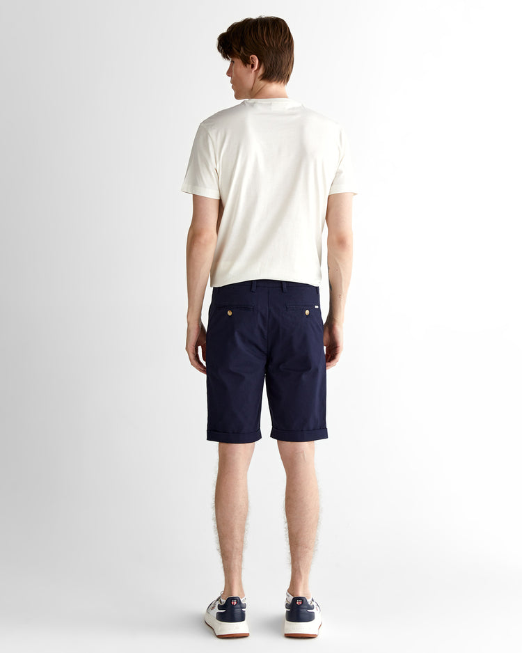 Szorty męskie slim fit granatowe