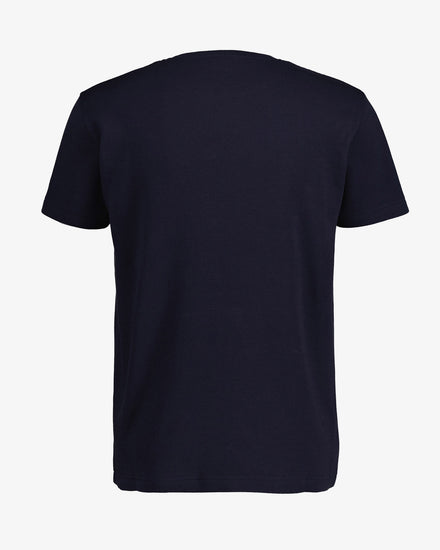 Bawełniany t-shirt męski z okrągłym kołnierzykiem regular fit