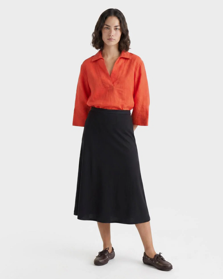 Spódnica damska relaxed fit czarna