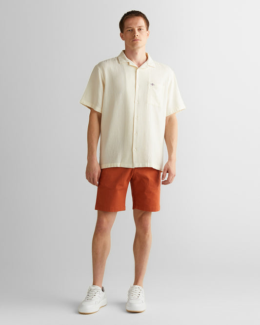 Szorty męskie slim fit pomarańczowe