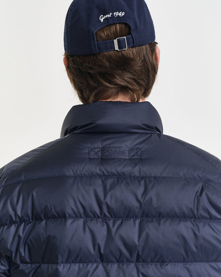 Kurtka męska z długim rękawem ze stójką regular fit granatowa