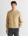 Bluza męska okrągły kołnierzyk regular fit beżowa