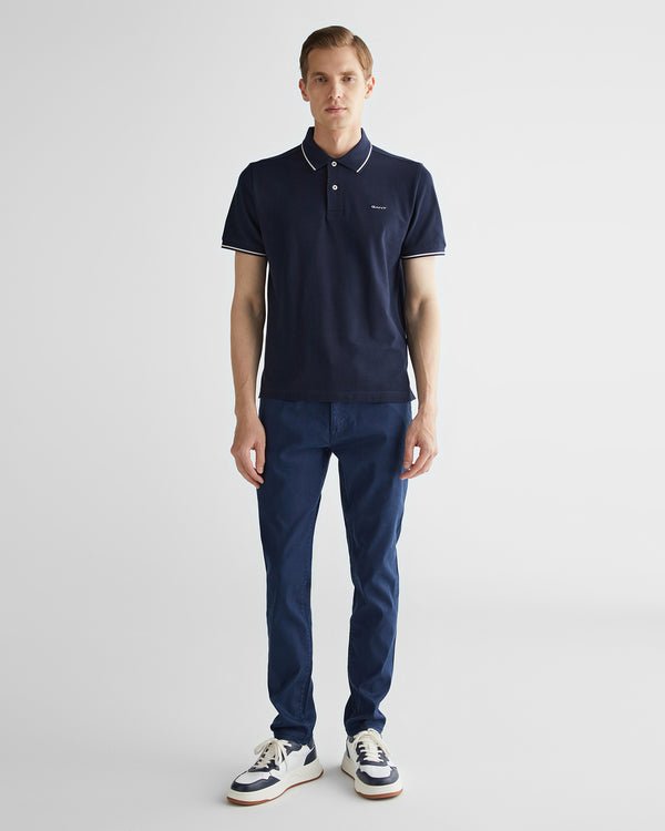 Spodnie jeansowe męskie slim fit granatowe