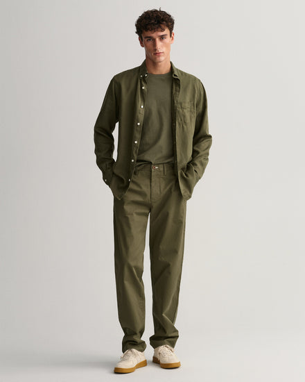 Męska zielona regular fit koszula