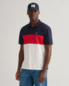 Męski granatowy relaxed fit z logo polo