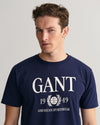 T-shirt z motywem Retro Crest
