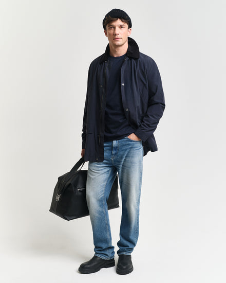 Koszulka męska z długim rękawem z okrągłym dekoltem regular fit