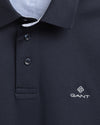 Bawełniana polo męska z krótkim rękawem z kołnierzykiem polo slim fit
