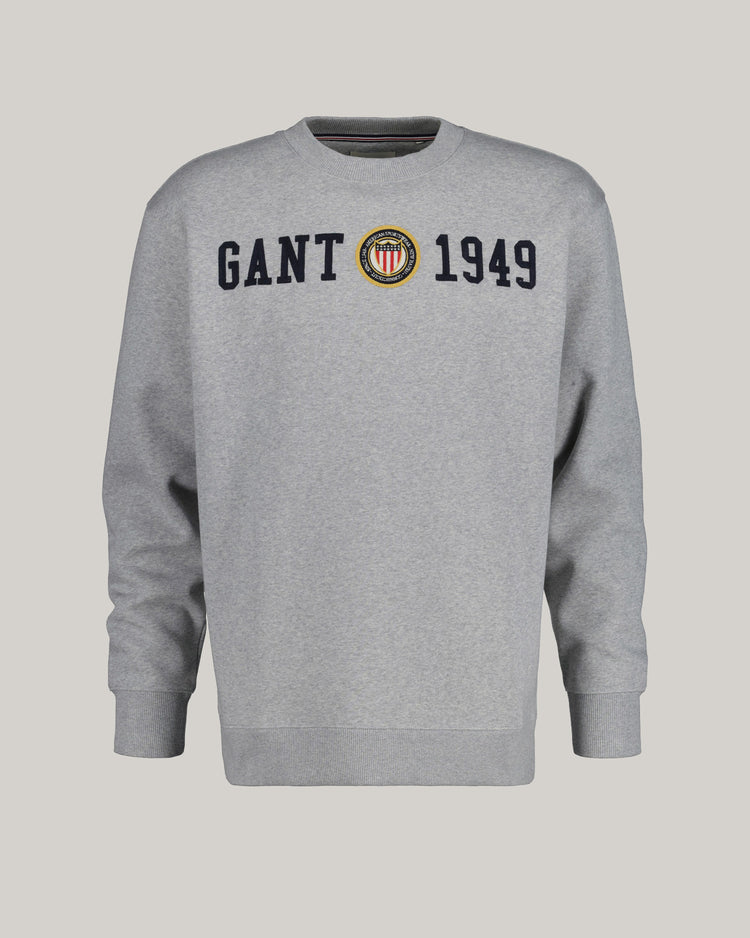 Bluza z okrągłym dekoltem i nadrukiem Crest