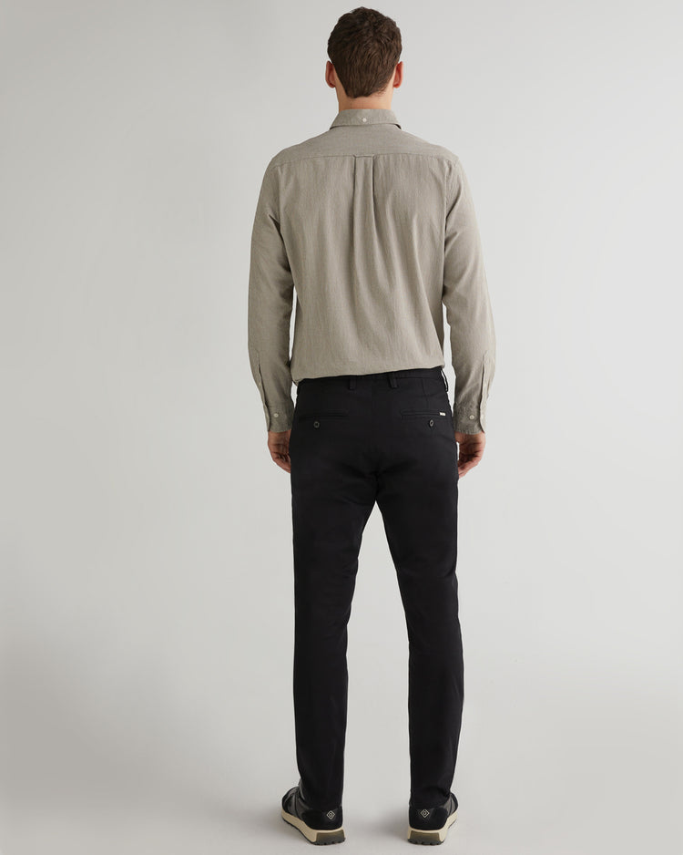 Spodnie męskie slim fit czarne