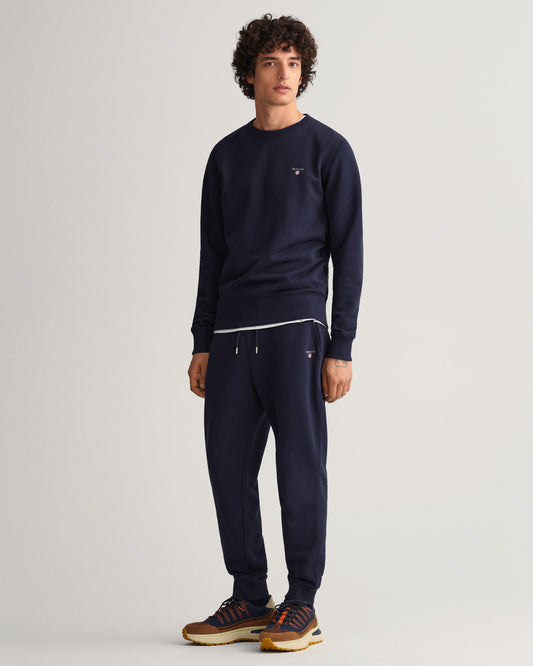 Spodnie dresowe męskie relaxed fit granatowe