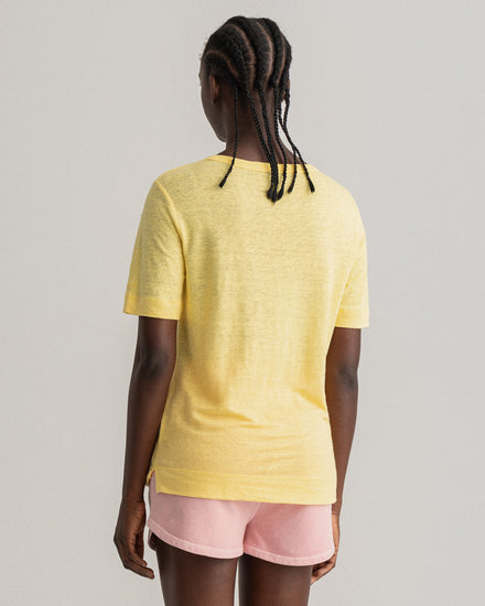 Damski t-shirt lniany