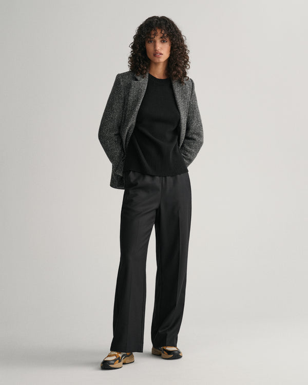 Spodnie damskie relaxed fit czarne