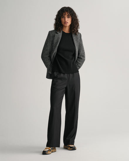 Spodnie damskie relaxed fit czarne