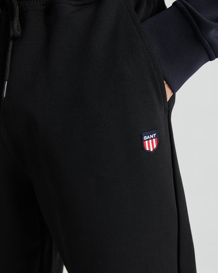 Spodnie dresowe męskie regular fit czarne