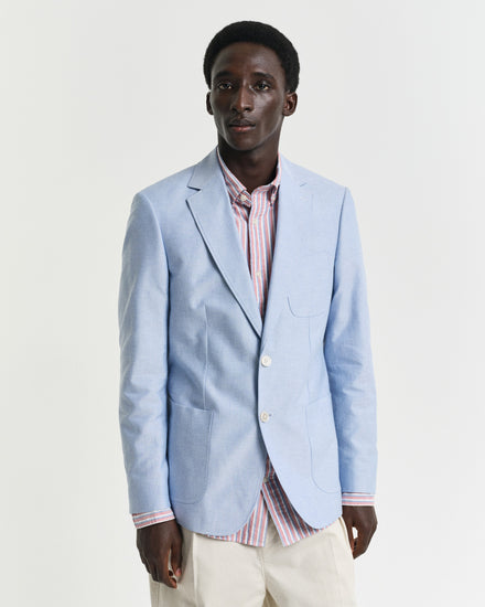 Kurtka męska slim fit niebieska