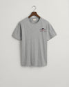 Bawełniany t-shirt męski z okrągłym dekoltem regular fit szary
