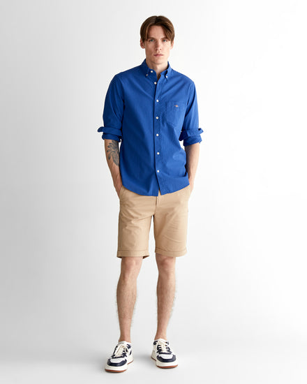 Koszula męska z długim rękawem regular fit granatowa