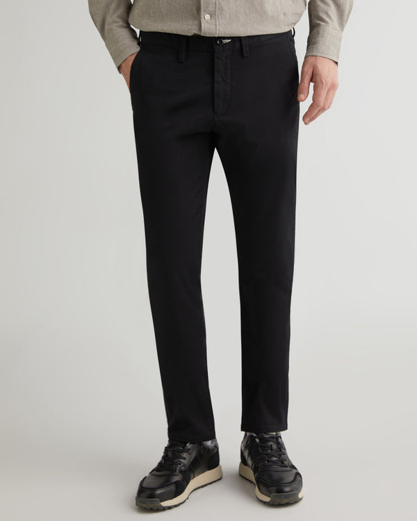 Spodnie męskie slim fit czarne