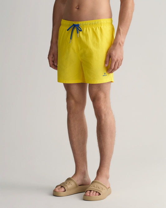 Szorty kąpielowe męskie classic fit żółte
