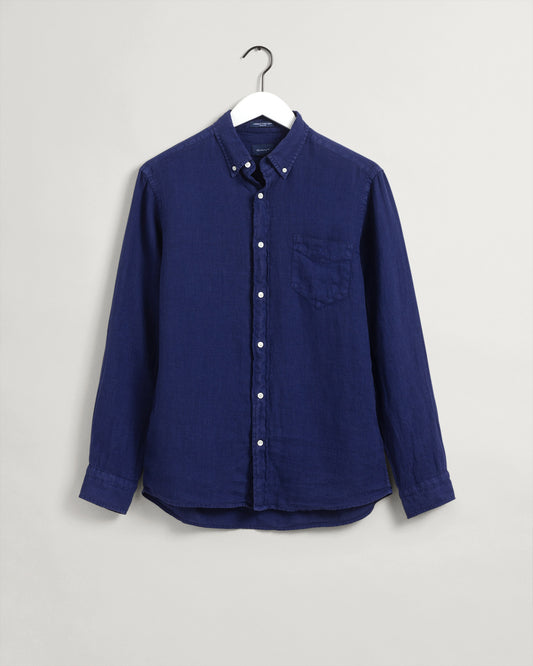 Koszula męska z długim rękawem regular fit granatowa